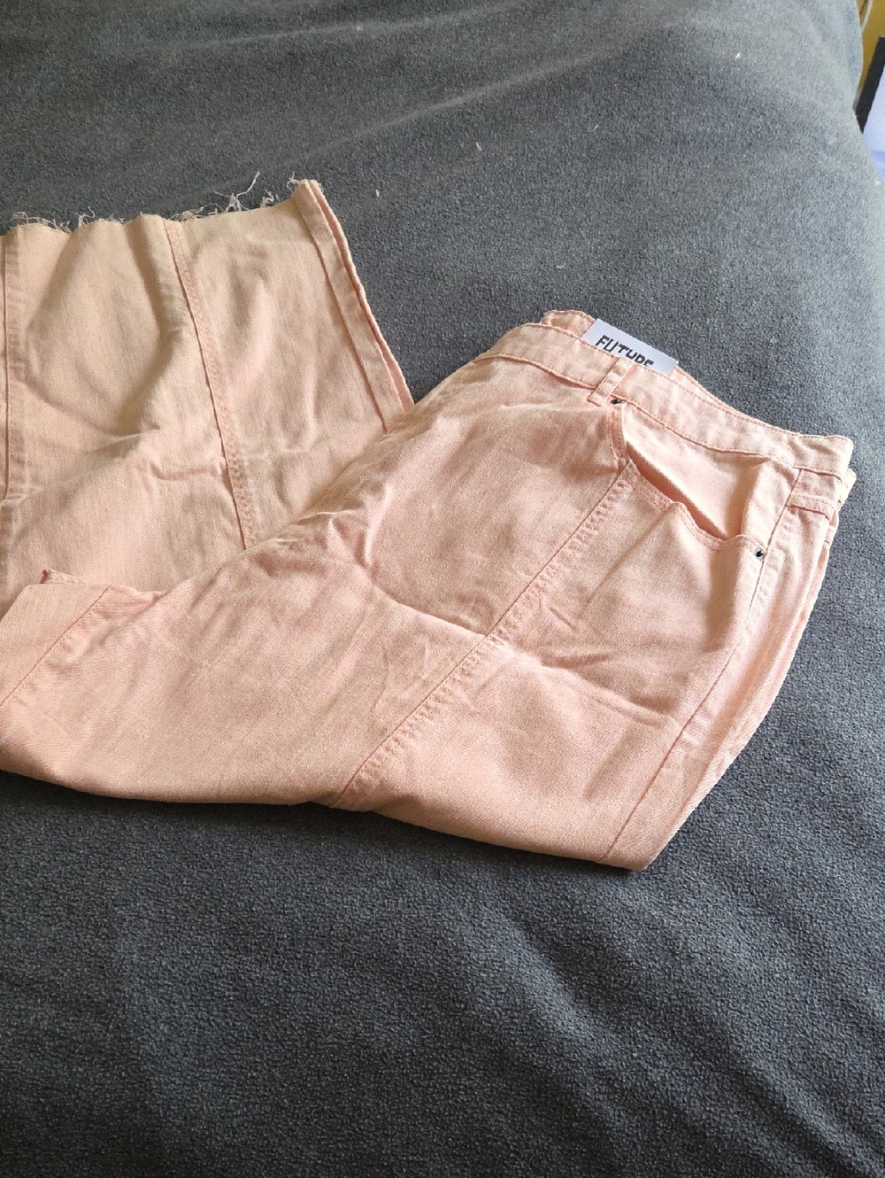 Future Collective NWT Peach Women's Jeans - Soft Peach Casual Fit